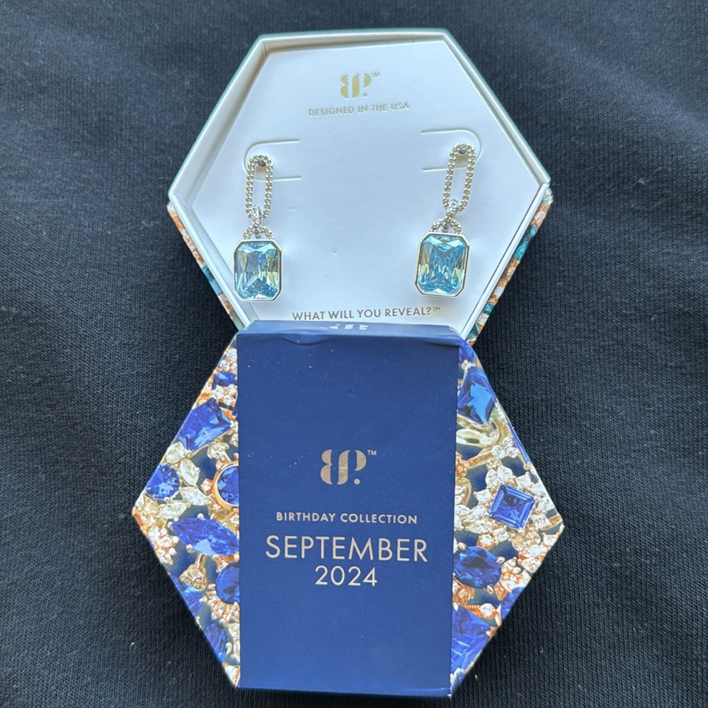 BOMB PARTY aquamarine earrings